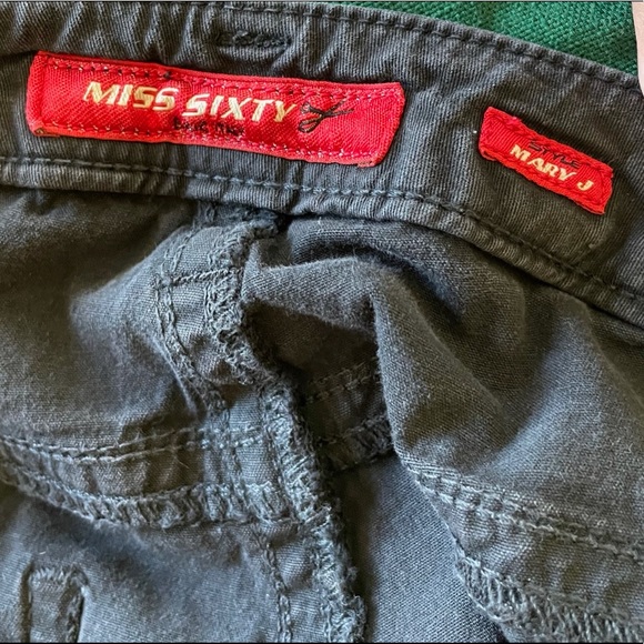 VINTAGE Y2K MISS SIXTY MARY J BLACK LOW RISE BOOTCUT FLARE JEANS size 29 - Picture 4 of 5